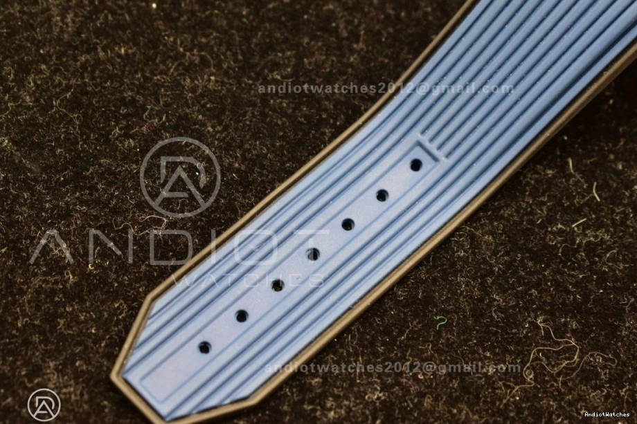 Edition Skeleton Dial ZF 1:1 424 A Rubber Titanium Hublot on Blue Best FlexibleFit Big Unico Blue Strap Bang 0330